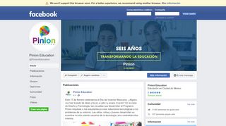 
                            8. Pinion Education - Inicio | Facebook