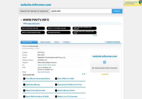 
                            12. pinitv.info at Website Informer. Visit Pinitv.