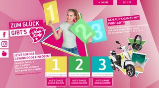 
                            7. Pink Lady Win, jetzt mitmachen!: Zum Glück gibt's Pink Lady