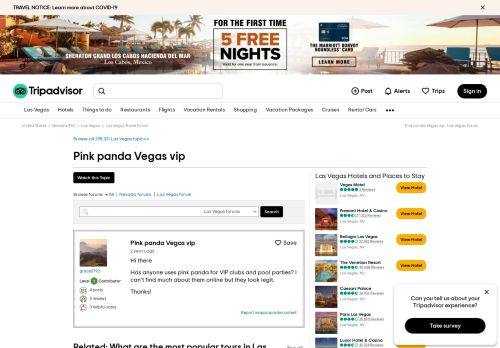 
                            4. Pink panda Vegas vip - Las Vegas Forum - TripAdvisor