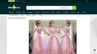 
                            8. Pink Satin and Silk wedding dress-Need Mesh - The Sims 4 Catalog