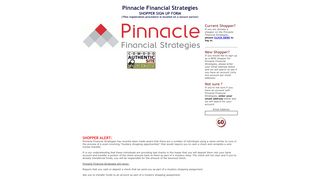 
                            7. Pinnacle Financial Strategies - Shopper Sign Up