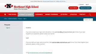 
                            2. Pinnacle / Sign-in - Broward Schools