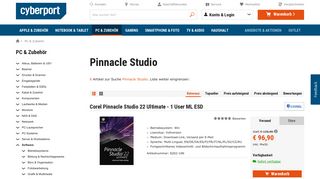 
                            10. Pinnacle Studio günstig kaufen | Pinnacle Studio bei CYBERPORT
