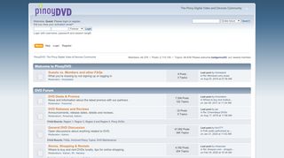 
                            2. PinoyDVD: The Pinoy Digital Video & Devices Community - Index