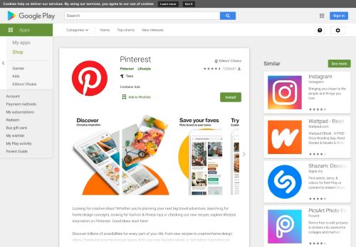 
                            5. Pinterest - Apps on Google Play