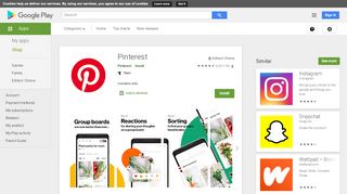 
                            5. Pinterest - Apps op Google Play