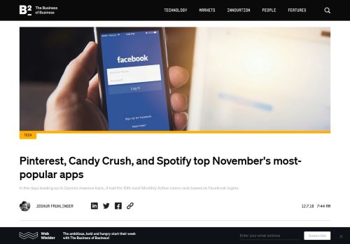 
                            12. Pinterest, Candy Crush, and Spotify top November's most-popular ...