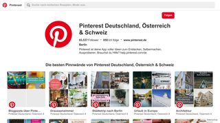 
                            3. Pinterest Deutschland, Österreich & Schweiz (pinterestde) auf Pinterest