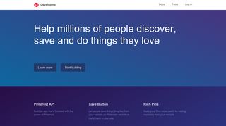 
                            1. Pinterest Developers