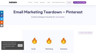 
                            11. Pinterest Email Marketing Teardown – Content & Welcome Email ...