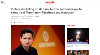 
                            9. Pinterest is killing off its 'Like' button and wants you to know it's ...