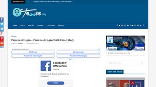 
                            8. Pinterest Login - Pinterest Login With Email Only - TecVase