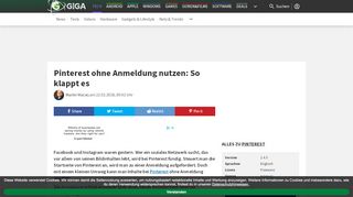 
                            9. Pinterest ohne Anmeldung nutzen: So klappt es – GIGA