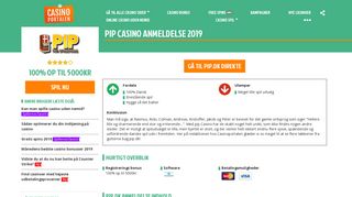 
                            10. Pip Casino anmeldelse 2019 - få 50 free spins + 1000 kr i ...