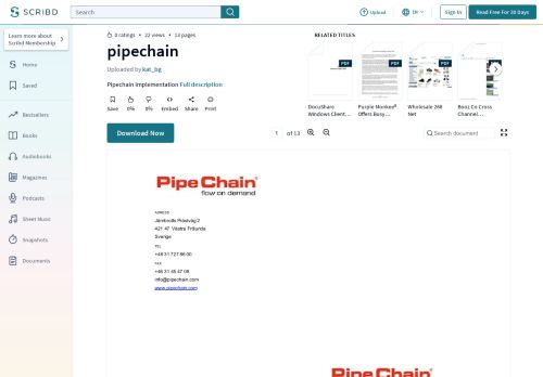 
                            12. pipechain | Online Shopping | Login - Scribd