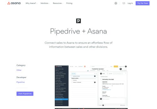 
                            11. Pipedrive + Asana app integration: sales management · Asana