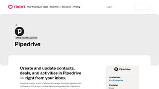 
                            9. Pipedrive | Front - FrontApp