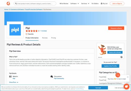 
                            12. PIPL Professional people search Reviews 2018 | G2 Crowd