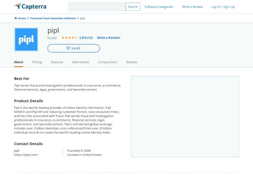 
                            2. pipl Reviews and Pricing - 2019 - Capterra