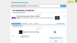 
                            9. pip.personal-planer.de at WI. Personalplaner - Login - Website Informer