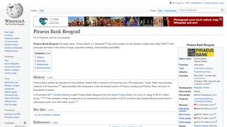 
                            12. Piraeus Bank Beograd - Wikipedia