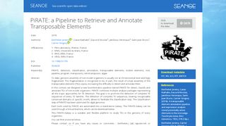 
                            9. PiRATE: a Pipeline to Retrieve and Annotate Transposable Elements