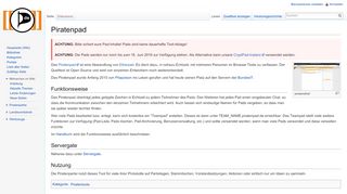 
                            3. Piratenpad – Piratenwiki