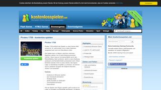 
                            6. Pirates 1709 kostenlos im Internet spielen auf kostenlosspielen.net