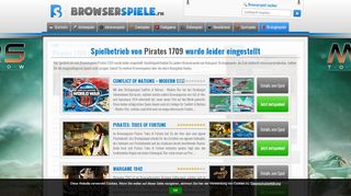 
                            11. Pirates 1709 kostenlos spielen - browserspiele.fm