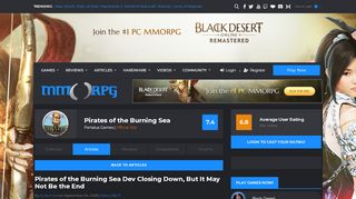 
                            6. Pirates of the Burning Sea Dev Closing Down, But It May Not Be the ...