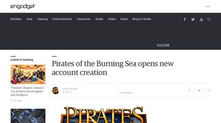 
                            10. Pirates of the Burning Sea opens new account creation - Engadget