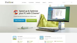 
                            2. Piriform - Download CCleaner - Millions of users worldwide!