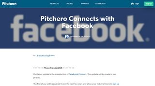
                            7. Pitchero Connects with Facebook - Pitchero Blog