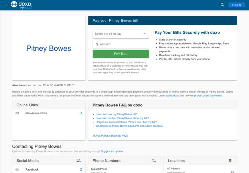 
                            9. Pitney Bowes: Login, Bill Pay, Customer Service and Care Sign-In