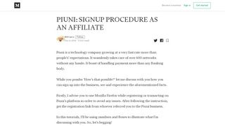 
                            1. PIUNI: SIGNUP PROCEDURE AS AN AFFILIATE – Will Iams ...