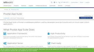 
                            7. Pivotal App Suite cloud application platform - VMware