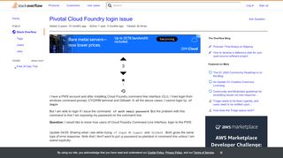 
                            10. Pivotal Cloud Foundry login issue - Stack Overflow