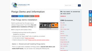 
                            13. Piwigo Demo Site » Try Piwigo without installing it - Open Source CMS