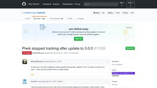 
                            4. Piwik stopped tracking after update to 3.0.0 · Issue #11059 · matomo ...