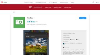 
                            11. Pixabay - Adobe Exchange