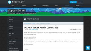 
                            8. PixARK Server Admin Commands | PixARK | Knowledgebase Article ...