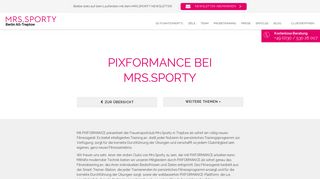 
                            5. PIXFORMANCE bei Mrs.Sporty