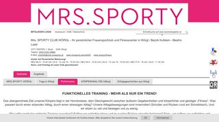 
                            8. Pixformance | Mrs. SPORTY CLUB WÖRGL - Ihr persönlicher ...