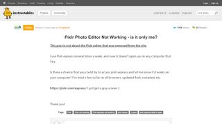 
                            12. Pixlr Photo Editor Not Working - is it only me? - Instructables