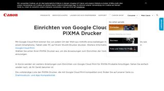 
                            13. PIXMA Drucker: Anleitung zum Einrichten von Google Cloud Print ...