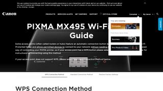 
                            7. PIXMA MX495 Wireless Connection Setup - Canon Europe