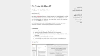 
                            9. PixPrinter für Mac OS | Mats-Vanselow.de