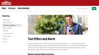 
                            2. Pizza Deals By Email and Text | Papa John's Pizza Offers