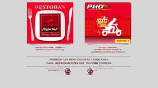 
                            2. Pizza Delivery PHD dan Pizza Hut Restoran